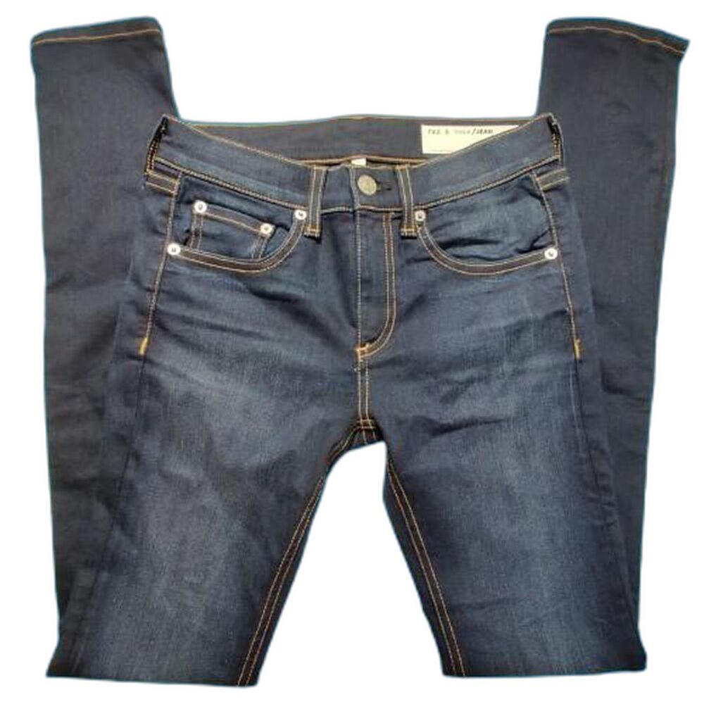 Rag & Bone Skinny Jeans Women’s 25 Dark Wash Stretch Denim Made USA